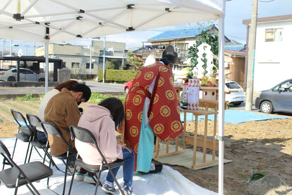 注文住宅の工事の始まり「地鎮祭」