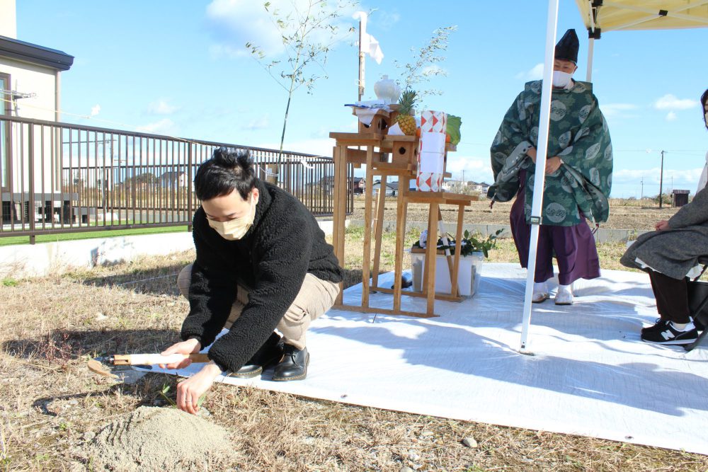 注文住宅の工事の始まり「地鎮祭」