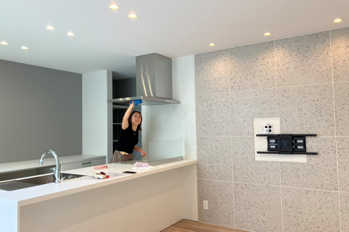 広くて明るいキッチン 三重の注文住宅工務店ハウスクラフト GLAMP
