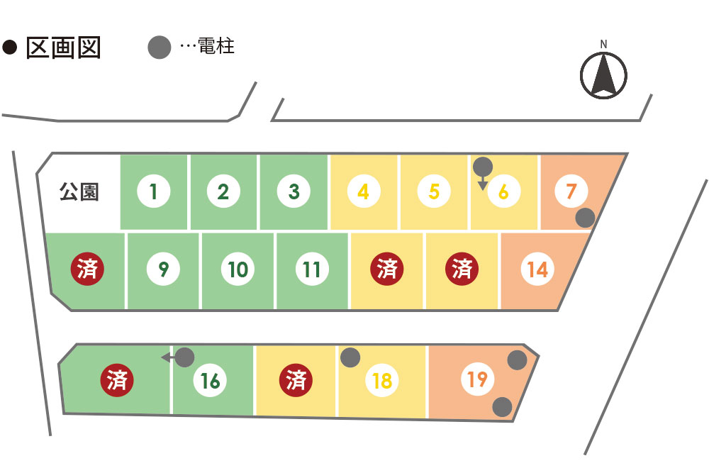 アークエスト津市芸濃町椋本区画図