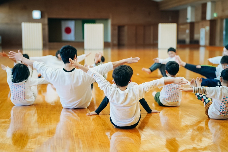 芦田塾で子ども達が遊ぶ様子