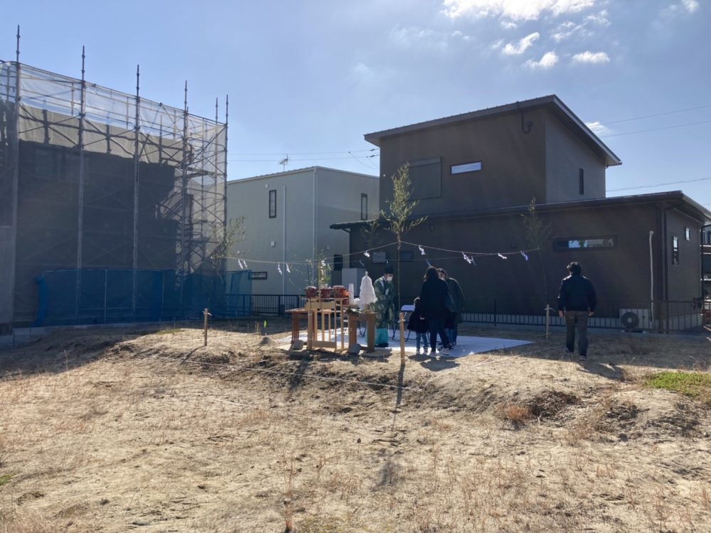 注文住宅を手掛ける三重の工務店ハウスクラフトの地鎮祭