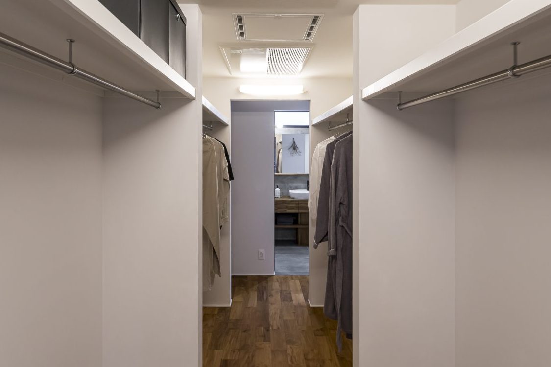 ハウスクラフト平屋の施工事例｜洗面とクローゼットを近くに配置したスムーズな帰宅動線