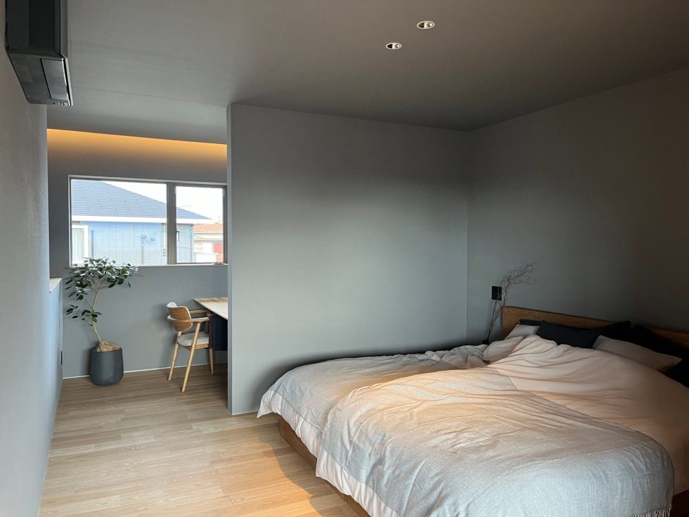 鈴鹿市江島台にオープンした新モデルハウスの寝室