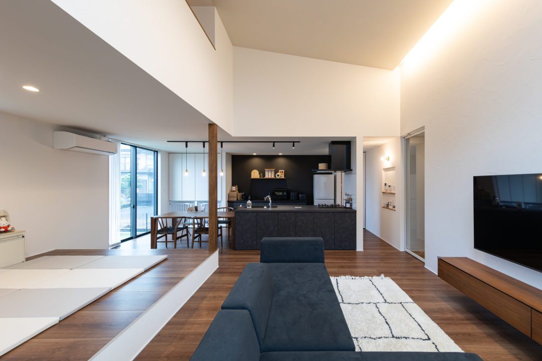 平屋とは思えない大空間のLDK