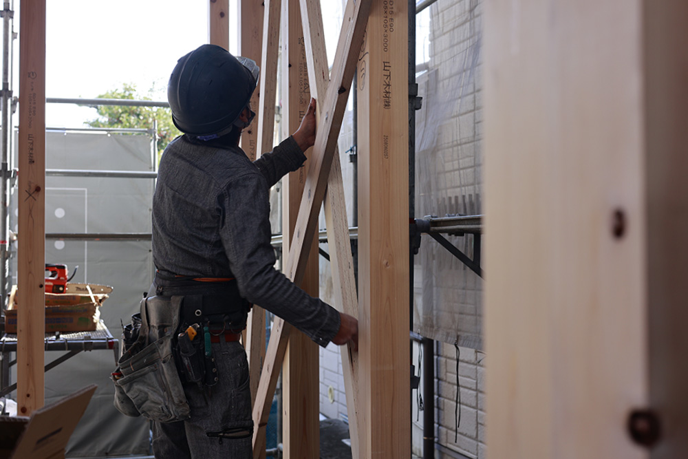 愛知県津島市モデルハウス上棟