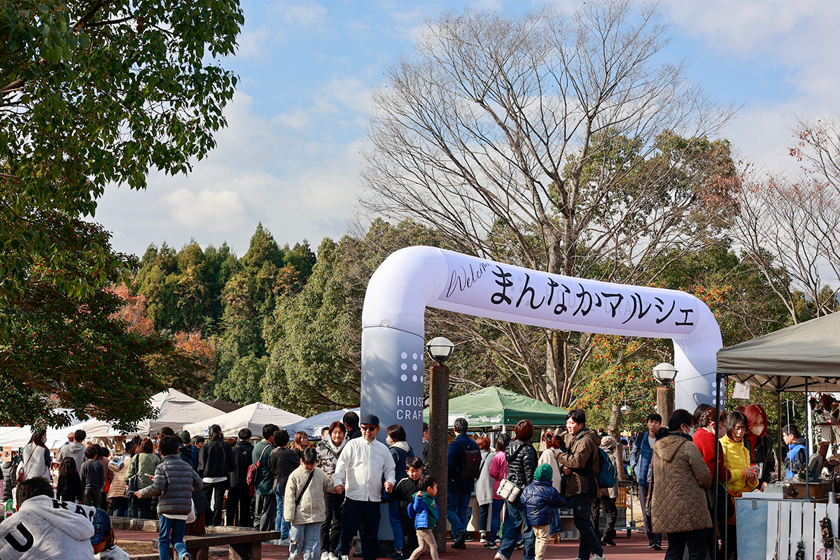延べ1.7万人が来場したまんなかマルシェ